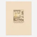 Glen Baxter, I Would Have Chosen Carpet for the Hall but Brenda Clearly Had Ideas of Her Own, 1988, lithograph in colors on Arches