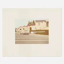 Robert Bechtle, '64 Chrysler, 1971, lithograph in colors