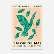 Salon de Mai exhibition poster by René Magritte, 1965, lithograph in colors, sold Oct 2025