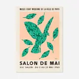 Salon de Mai exhibition poster by René Magritte, 1965, lithograph in colors, sold Oct 2025