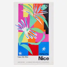 Nice (La Danseuse Creole) poster by Henri Matisse, 1965, lithograph in colors, sold Oct 2025