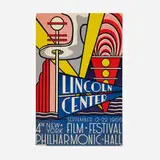 Roy Lichtenstein, Lincoln Center Film Festival poster, 1966, offset lithograph in colors