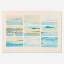 Milton Glaser, Mexican Skies, 1983, lithograph in colors on Arches
