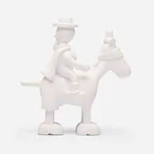 Tom Otterness, Horse and Rider Maquette, 2004, resin