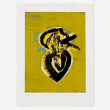 Melvin Edwards, Premonitions, 2007, screenprint in colors on Arches