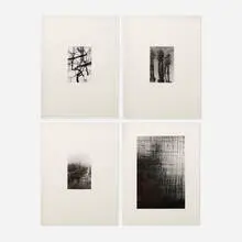 Wolf von dem Bussche, Four works from the Homage to Kertész portfolio, 1976, archival print mounted to matboard