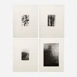 Wolf von dem Bussche, Four works from the Homage to Kertész portfolio, 1976, archival print mounted to matboard