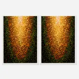 Raymond Arnold, And What it Does Not See Hidden in the Forest (diptych), 1996, screenprint in colors on Fabriano