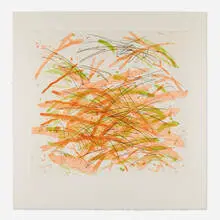 Louisa Chase, Woods, 1984, etching and aquatint in colors