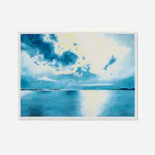 April Gornik, Tropical Drift, 1998, color direct gravure with spitbite aquatint in colors on Somerset Satin