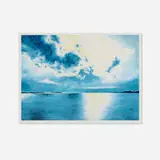 April Gornik, Tropical Drift, 1998, color direct gravure with spitbite aquatint in colors on Somerset Satin