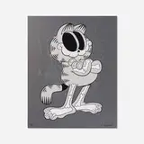 Coté Escrivá, Garfield, screenprint in colors