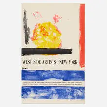 Theodoros Stamos, West Side Artists, 1964, lithograph in colors on Fabriano