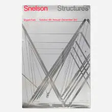 Kenneth Snelson, Structures exhibition poster, 1968, screenprint in colors