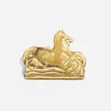 William P. McDonald for Rookwood Pottery, Rare production hippocampus paperweight