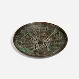 Edward Timothy Hurley, Spiderweb tray with a spider and insects