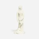 Louise Abel for Rookwood Pottery, Production Art Deco female figure on a triangular plinth
