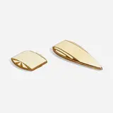 Compacts, set of two by Elgin American Manufacturing Company, c. 1937, enamel on gilt metal, mirrored glass, sold Jun 2024