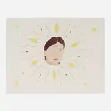 Annie Pootoogook, Face, ink and colored pencil on paper