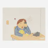 Annie Pootoogook, Take Out, ink and colored pencil on paper