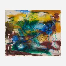 Joseph Meierhans, Abstract Composition, oil on Masonite
