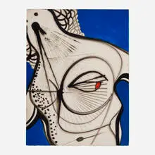 Untitled by Jakub Julian Ziółkowski, 2007, mixed media on Fabriano, sold May 2024