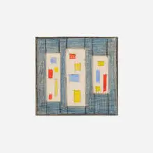 Untitled by Burgoyne Diller, colored pencil on paper, sold May 2024