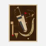 Edna Taçon, Untitled, 1941, paper, felt, and metal collage on paper