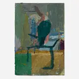 Clintel Steed, Abstraction, oil on board