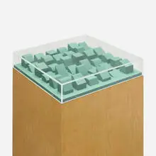 Display Sculpture with Thirty-Six Variations by Tony Tasset, 1991-93, mixed media, sold May 2024