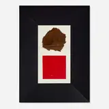 Tony Tasset, Domestic Abstraction, 1986, fur, leather, frame