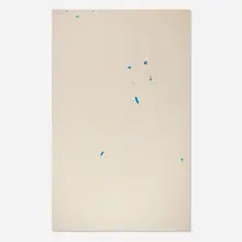 John Allmaier, Untitled (Six Blue Points), 2011, graphite and gouache on paper