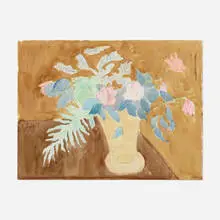 Vase of Flowers by Sally Michel Avery, 1987, watercolor on paper, sold May 2024