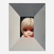 Untitled by Margaret Keane, c. 1960, oil on canvas, sold May 2024