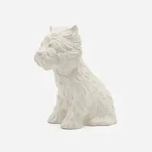 Puppy (vase) by Jeff Koons, 1998, glazed porcelain, sold May 2024