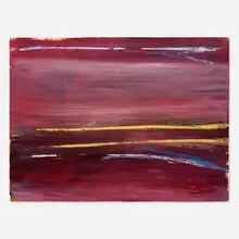 Untitled by Larry Zox, 1983, acrylic on paper, sold May 2024