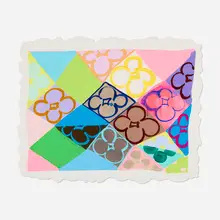 Judy Ledgerwood, Aunt Susan's Quilt, 2006, acrylic on paper