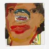 Margot Bergman, Wilma, 2010, acrylic on found paper