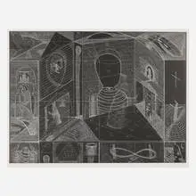 Richard Hull, Crossover, 1982, etching