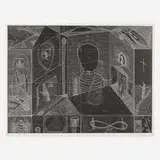 Richard Hull, Crossover, 1982, etching