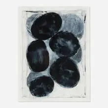 Untitled by Charles Arnoldi, 1998, mixed media on paper, sold May 2024