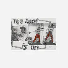 Reinhard Mucha, Untitled (To the People of Birmingham), 1991, photocopy, oil, ink and graphite on paper