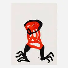 Keith Haring, Untitled (Original), 1989, gouache and ink on paper