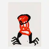 Keith Haring, Untitled (Original), 1989, gouache and ink on paper