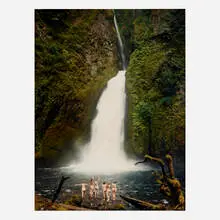Waterfall by Justine Kurland, 2005, Cibachrome print mounted to Sintra, sold May 2024