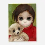 Margaret Keane, Untitled (Girl with Teddy Bear)