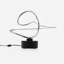 José de Rivera, Construction 6-79 (Kinetic Sculpture), 1979, stainless steel, painted wood
