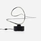 José de Rivera, Construction 6-79 (Kinetic Sculpture), 1979, stainless steel, painted wood