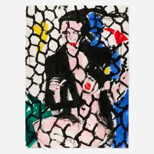 Luciano Castelli, Bianca, 1987, ink, acrylic and watercolor on paper