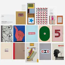 Publications and ephemera by Nathalie du Pasquier, 2011-2017, printed paper, sold May 2024